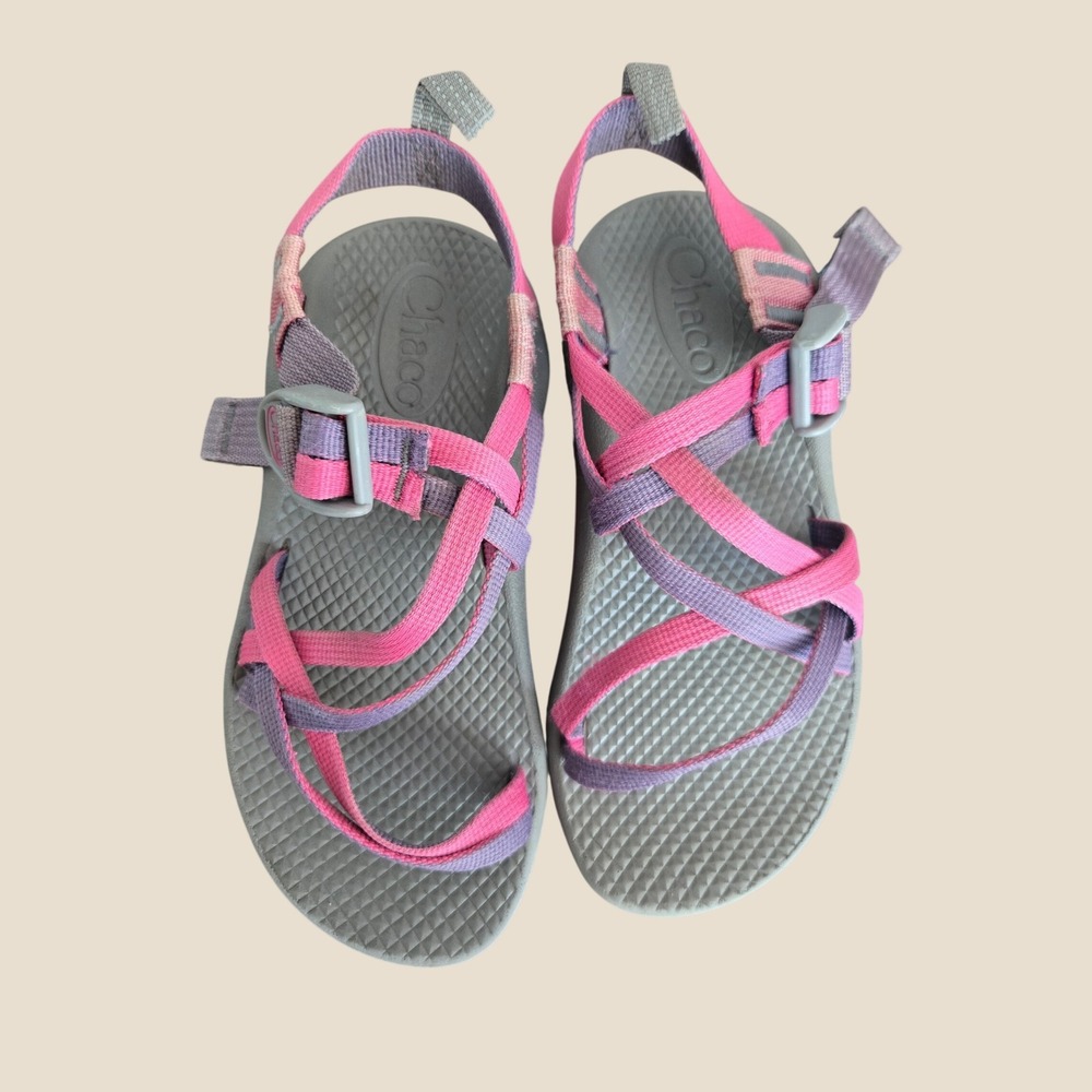 Chaco Kids Z1 Ecotread Pink Purple Strappy Athletic Hiking Sandals Size 1